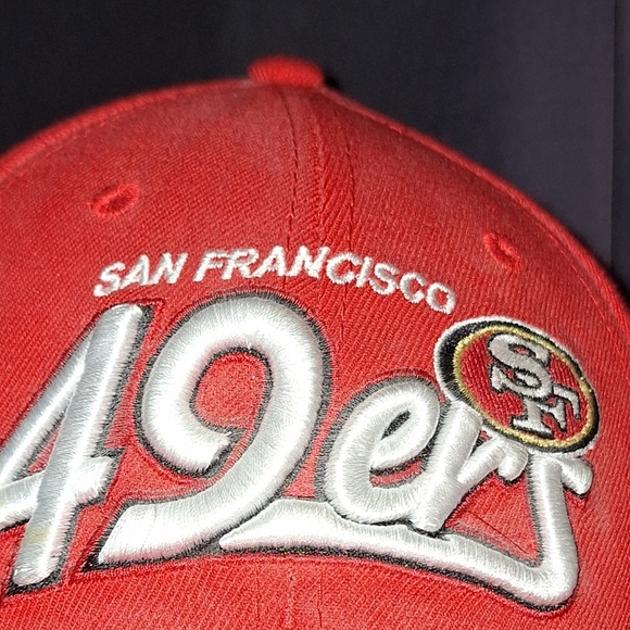 New Era 49ers San Francisco Red and Black Hat Cap - Picture 4 of 4